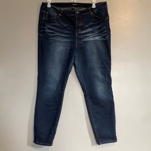 Refuge Dark Wash Skinny Jean - Plus Size